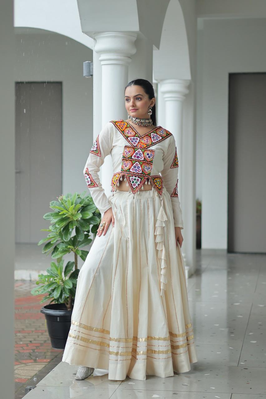 Sabella K 5042 catalog india lehengas white