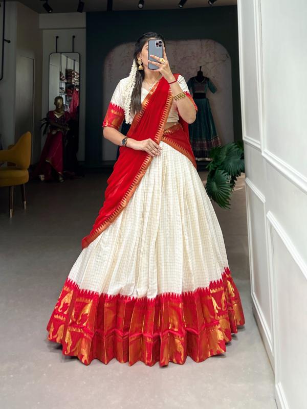 Sabella Poly Cotton catalog lehenga choli of south india