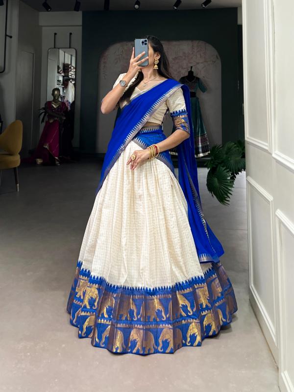 Sabella Poly Cotton catalog lehenga choli of south india