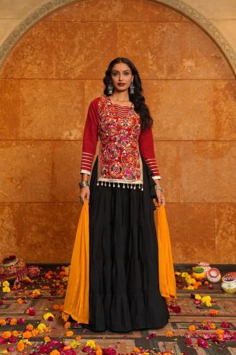 Sabella Swaroop vol 4 Black catalog black bridal lehenga in india