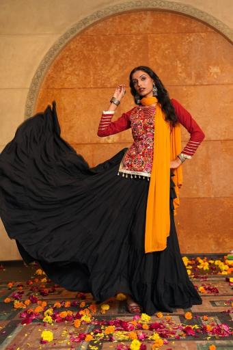 Sabella Swaroop vol 4 Black catalog black bridal lehenga in india