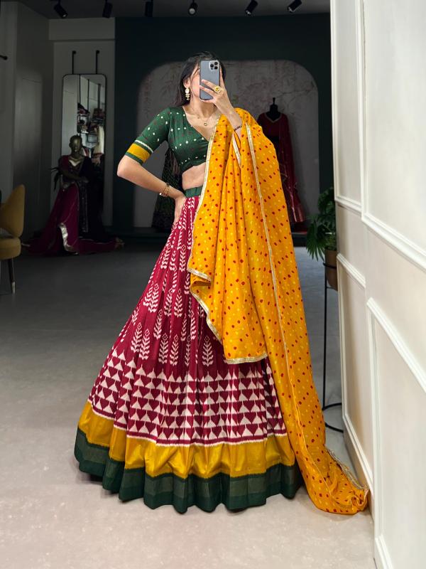 Sabella Tussar Silk catalog sell lehenga online india