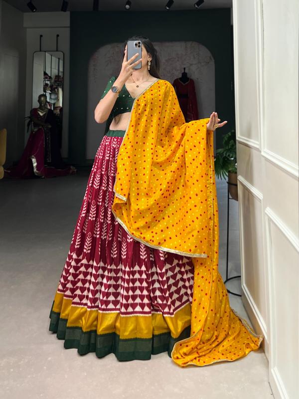 Sabella Tussar Silk catalog sell lehenga online india