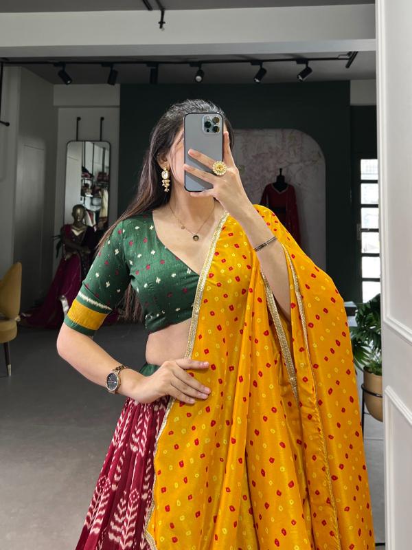 Sabella Tussar Silk catalog sell lehenga online india