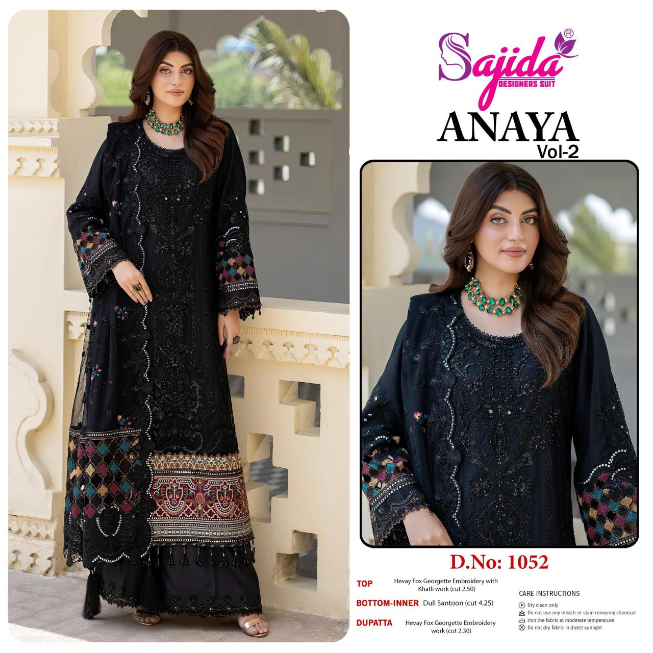 Sajida Anaya vol 2 catalog wholesale pakistani designer suits