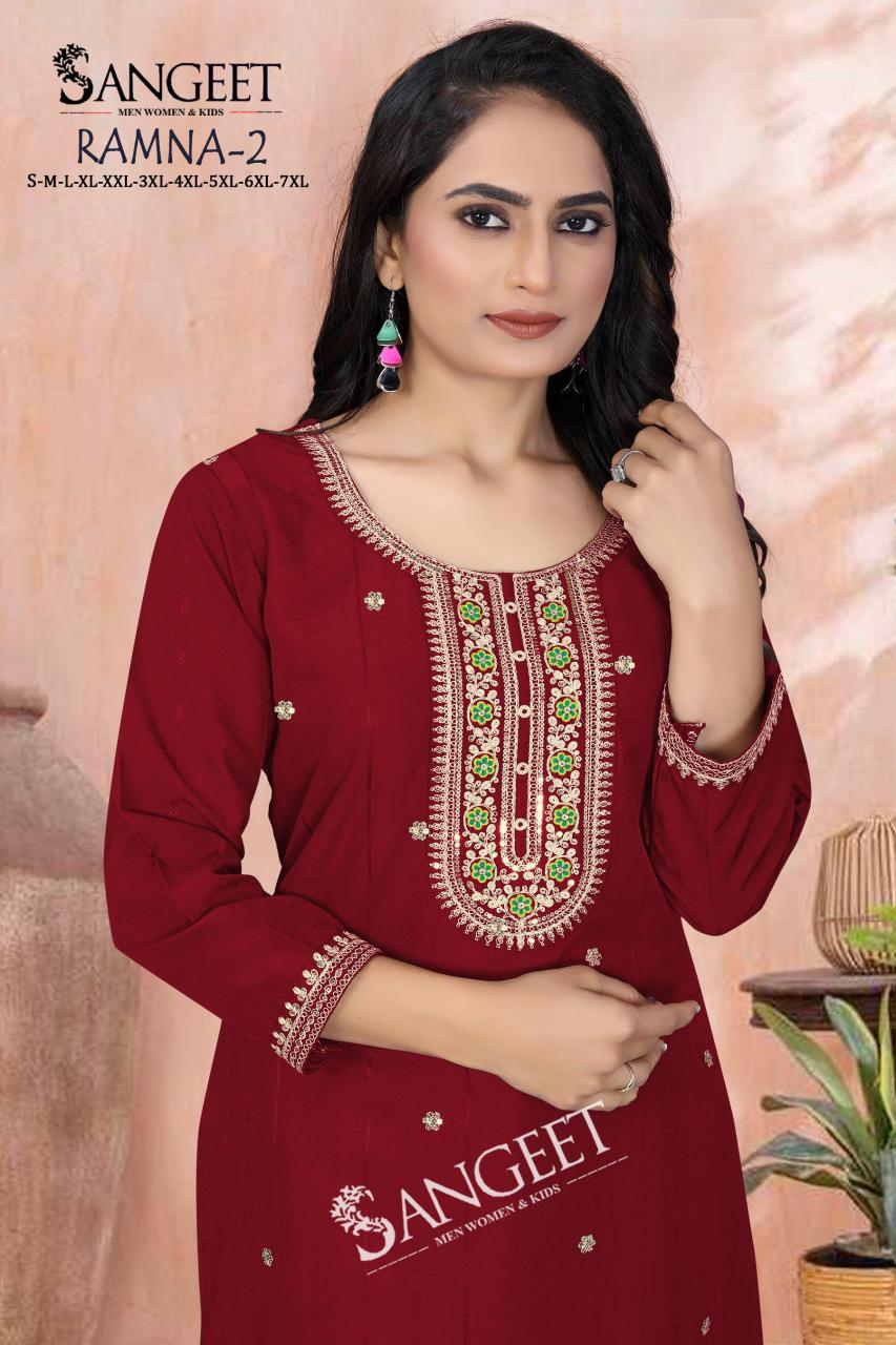 Sangeet Ramna vol 2 catalog indian short kurti tops