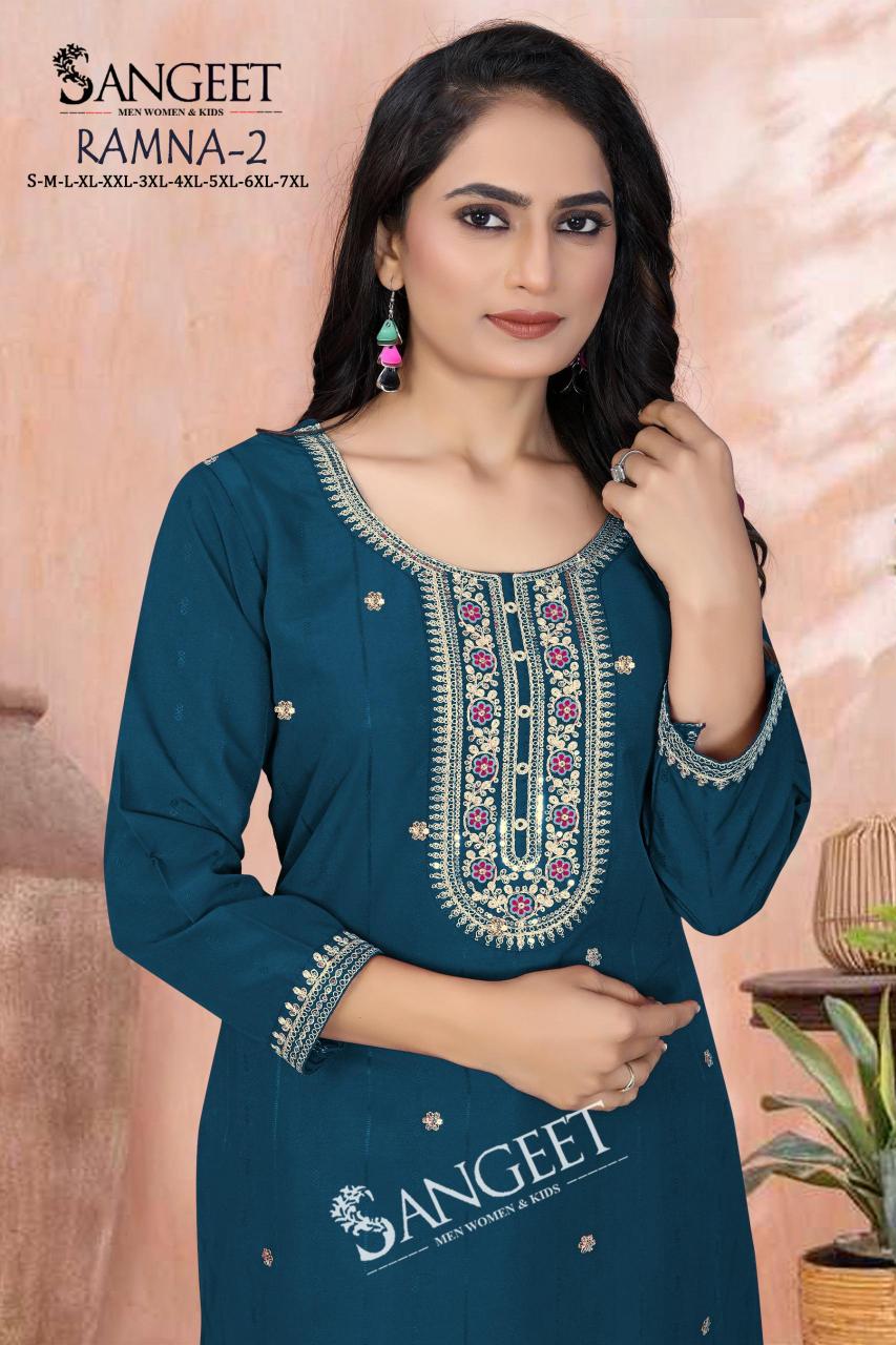 Sangeet Ramna vol 2 catalog indian short kurti tops