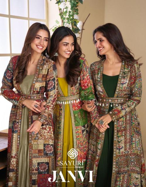 Sayuri Janvi catalog gerogette Designer Indo Western