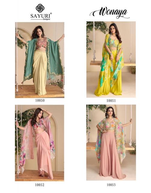 Sayuri Wonaya catalog latest indo western wholesale