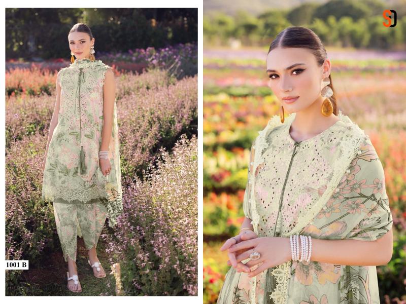 Sharaddha Flora Vol 1 Catalog Cotton Duppatta pakistani replica suits wholesale in india 