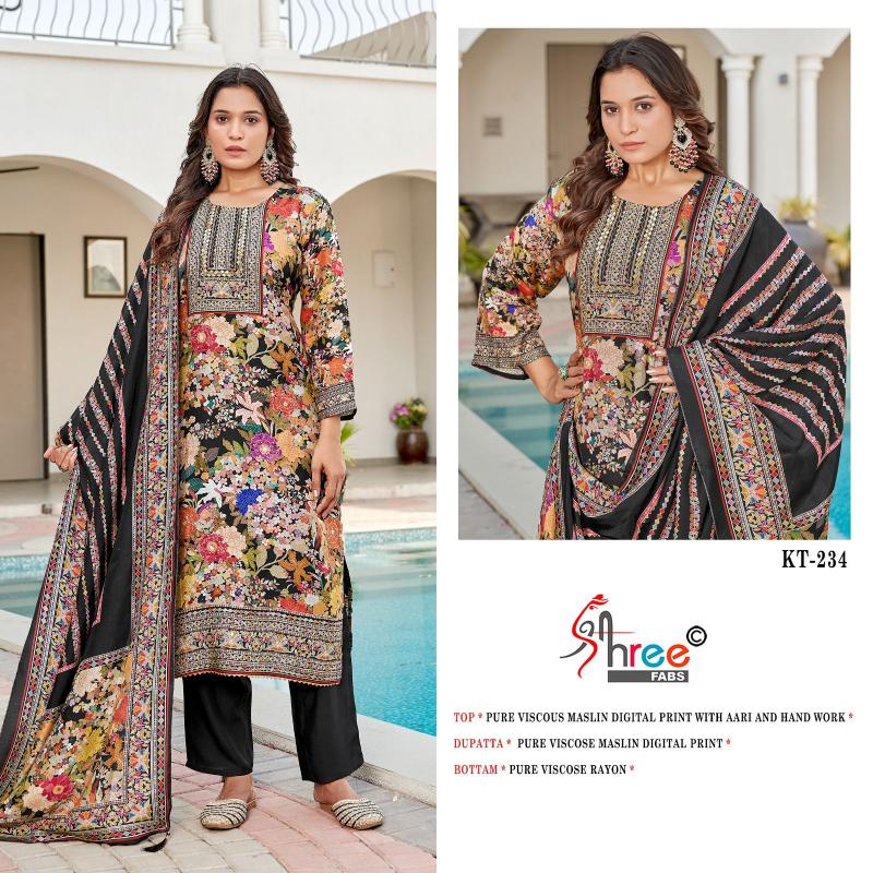 Shree Fabs KT 234 catalog wholesale pakistani suits in delhi