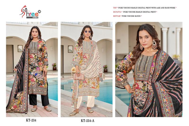 Shree Fabs KT 234 catalog wholesale pakistani suits in delhi