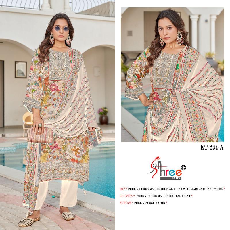 Shree Fabs KT 234 catalog wholesale pakistani suits in delhi