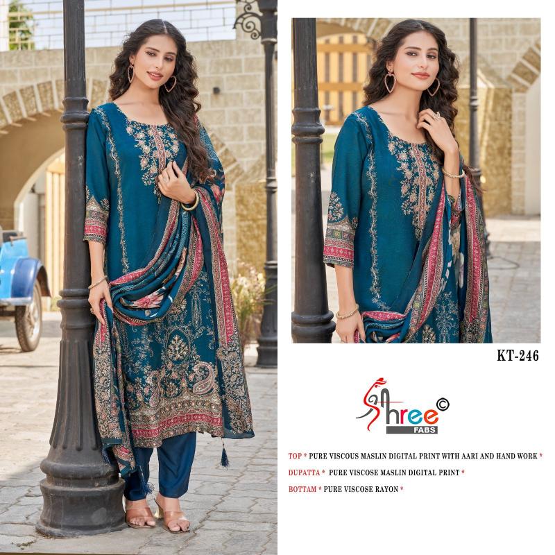 Shree Fabs KT 246 catalog pakistani wholesale suits india