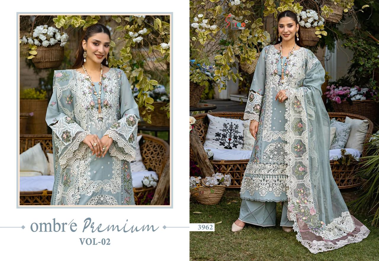 Shree Fabs Ombre premium vol 2 catalog wholesale pakistani suits in lucknow