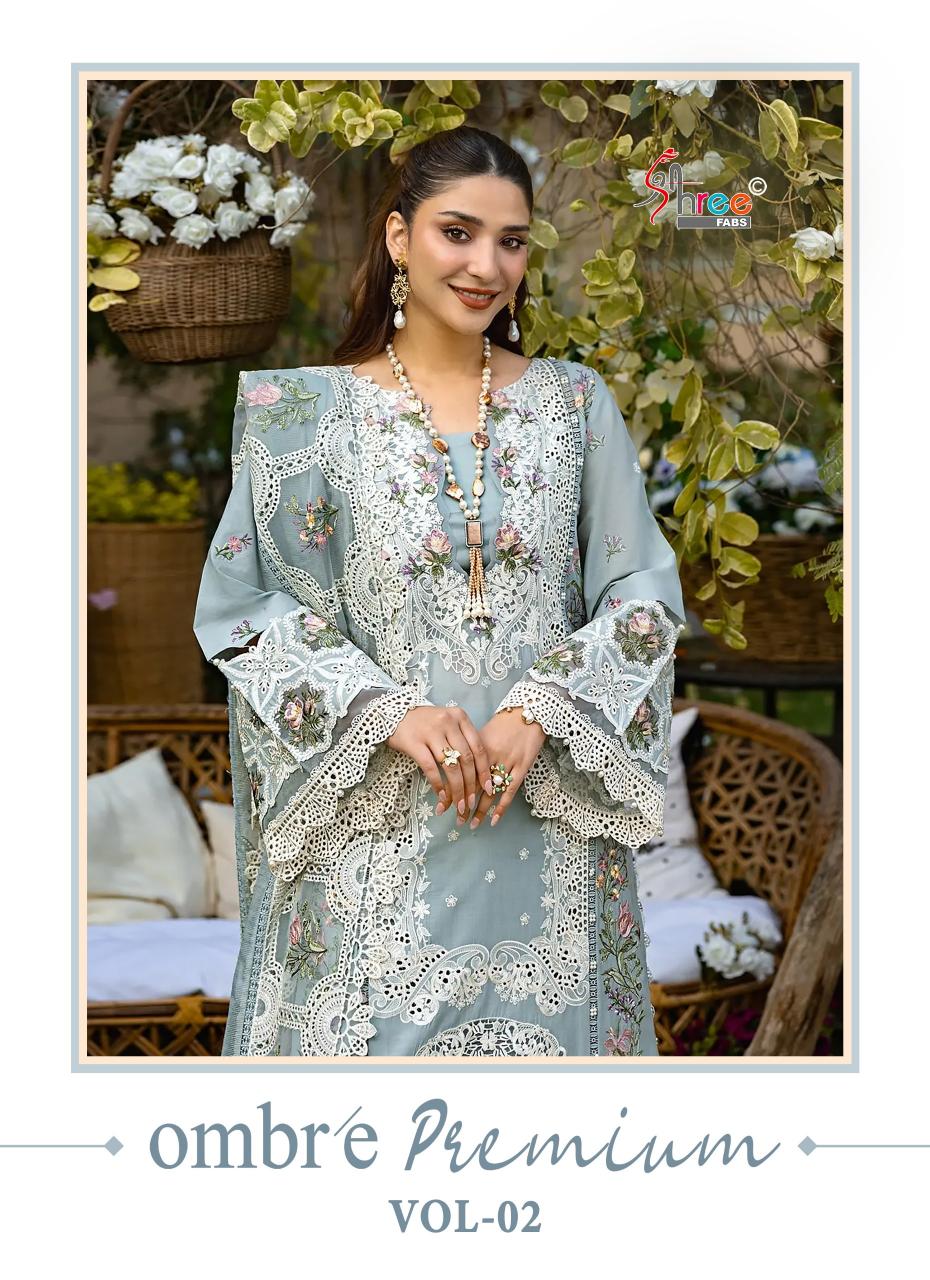 Shree Fabs Ombre premium vol 2 catalog wholesale pakistani suits in lucknow