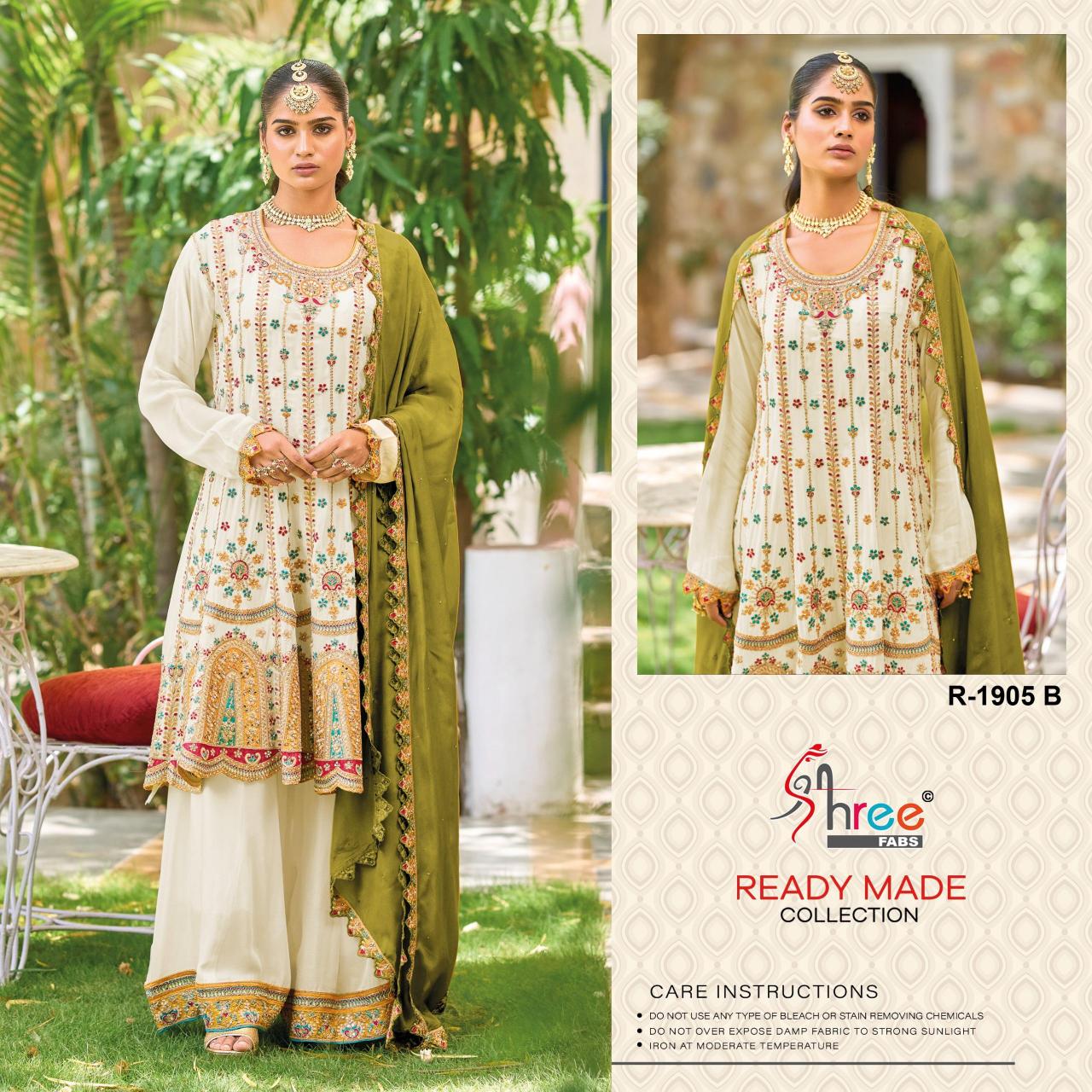 Shree Fabs R 1905 catalog wholesale pakistani designer suits in delhi