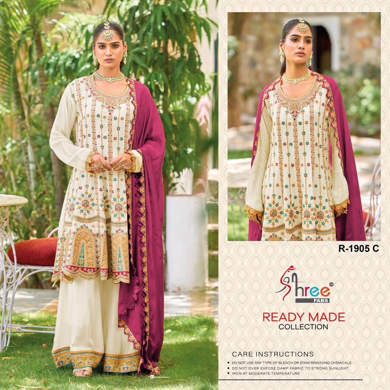 Shree Fabs R 1905 catalog wholesale pakistani designer suits in delhi