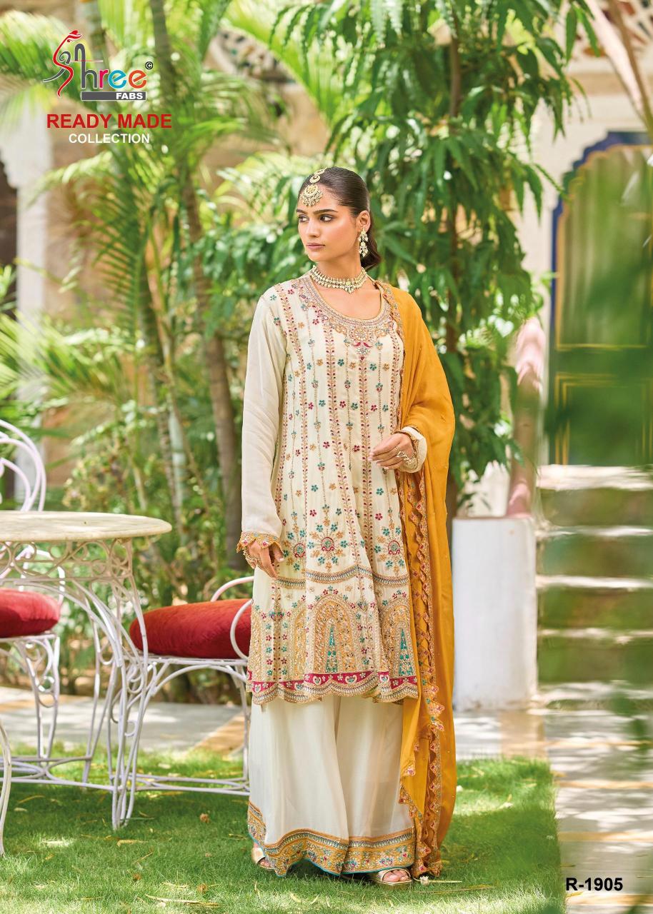 Shree Fabs R 1905 catalog wholesale pakistani designer suits in delhi