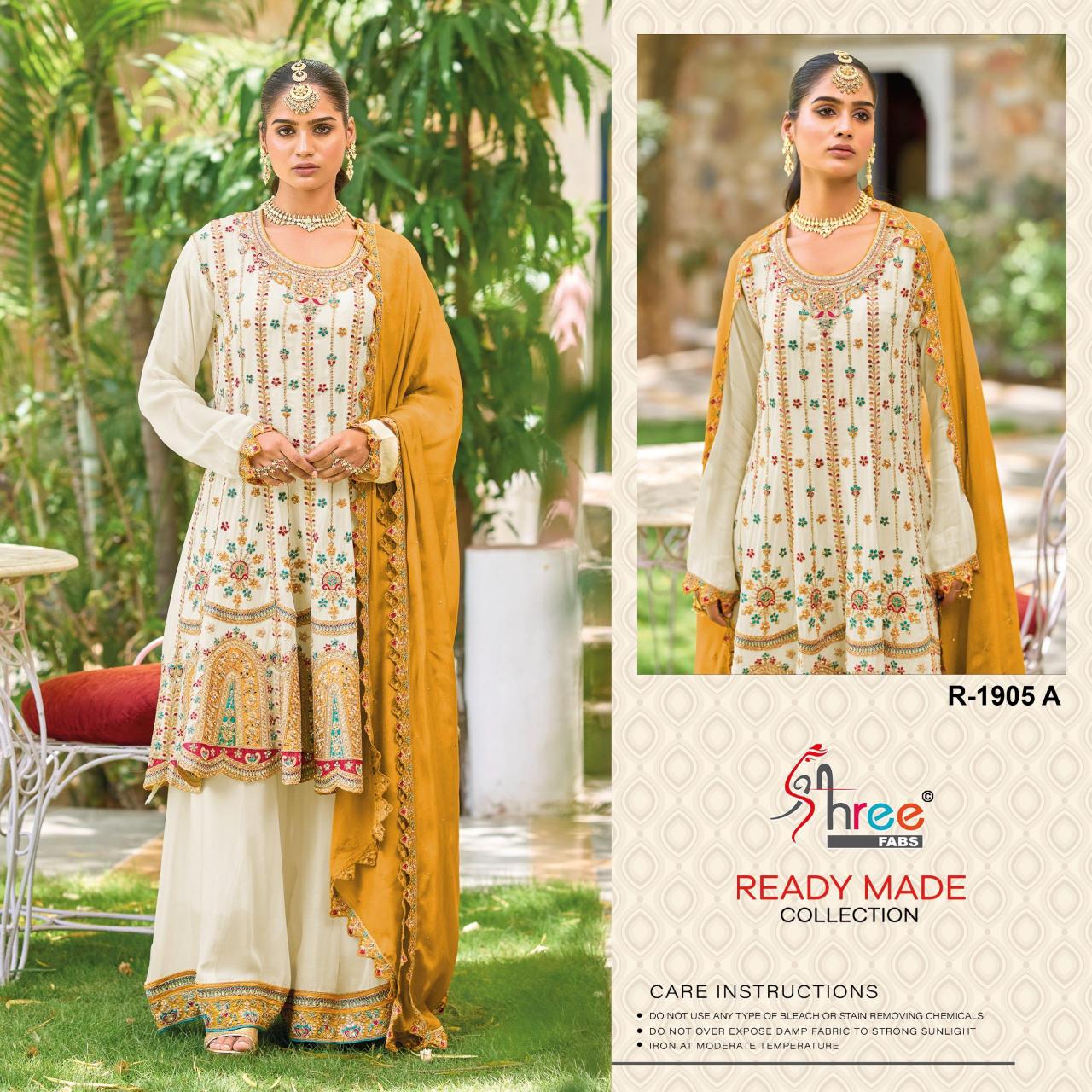 Shree Fabs R 1905 catalog wholesale pakistani designer suits in delhi