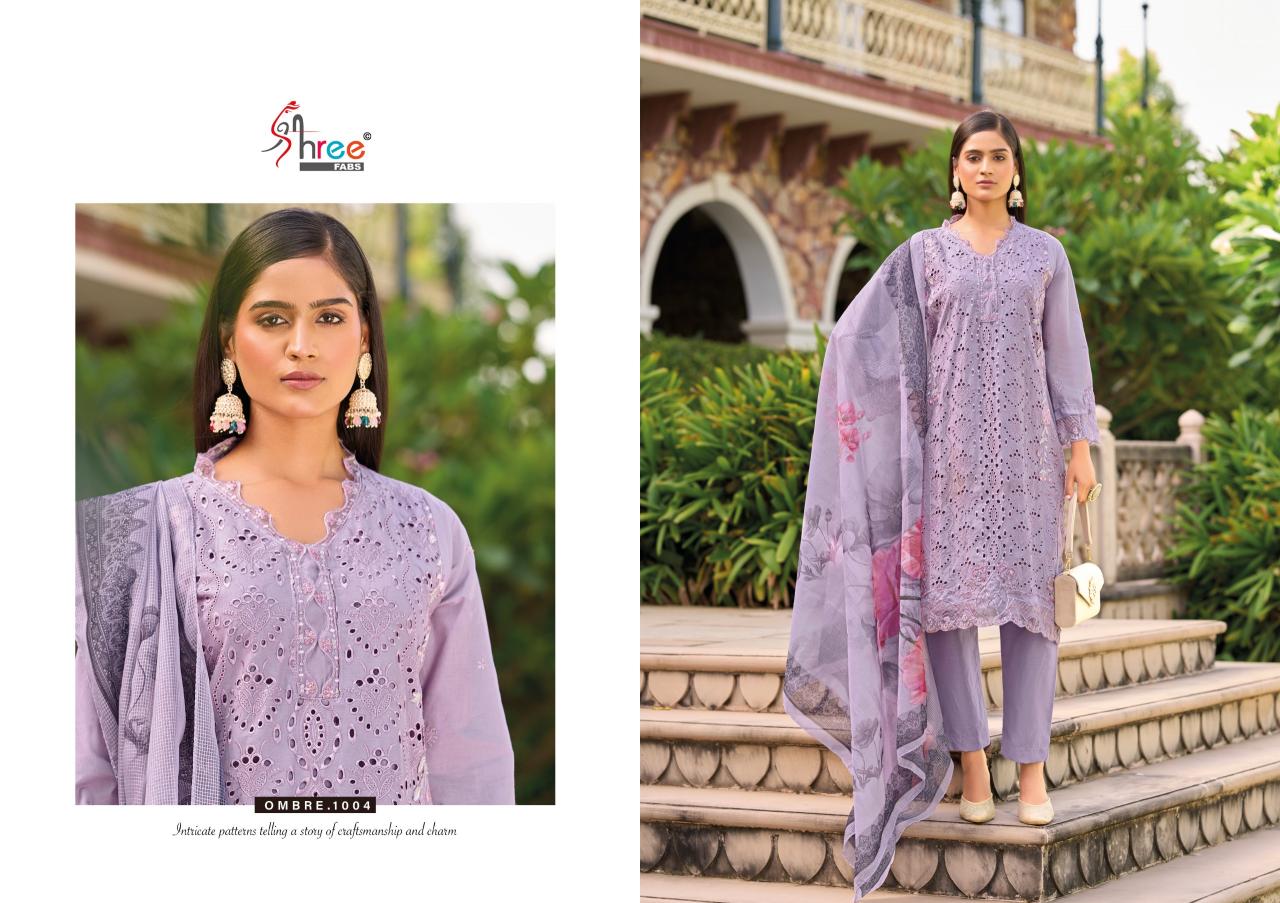 Shree Fabs Shree Ombre Signature catalog pakistani suits wholesale dealers in delhi