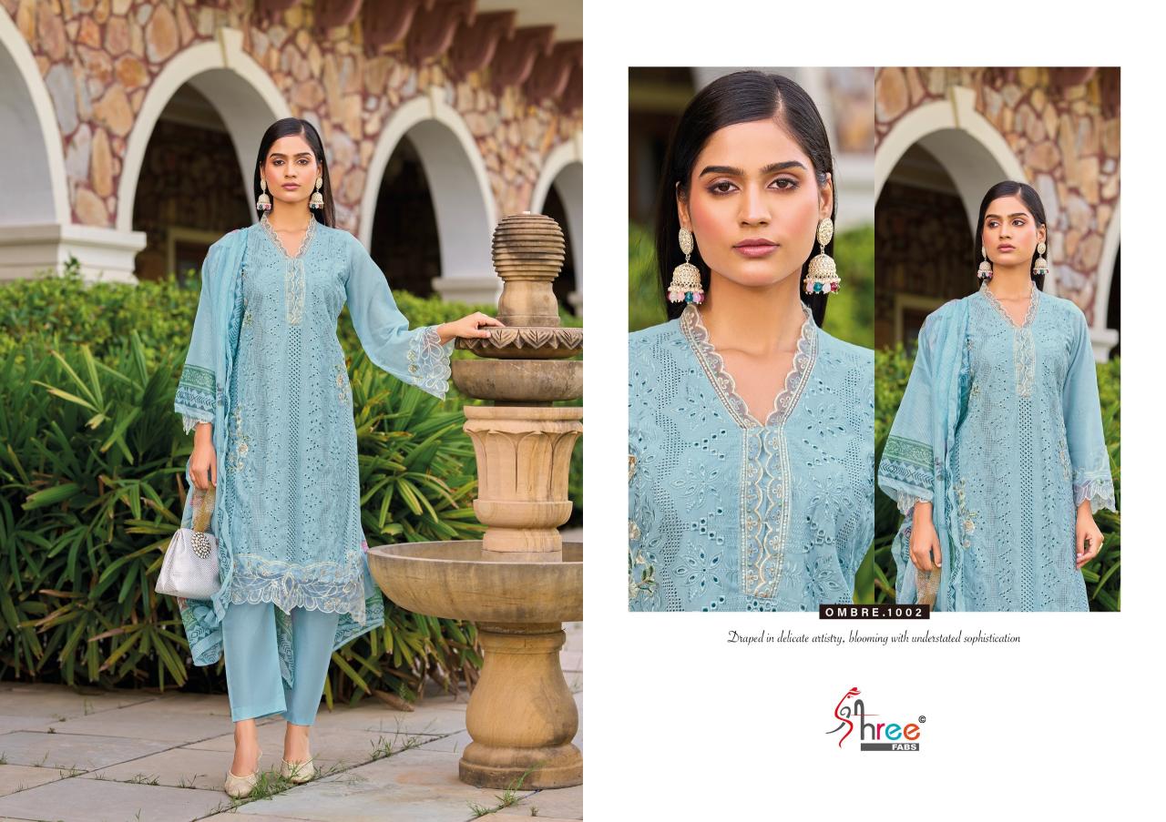 Shree Fabs Shree Ombre Signature catalog pakistani suits wholesale dealers in delhi