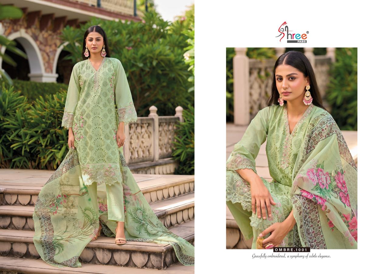 Shree Fabs Shree Ombre Signature catalog pakistani suits wholesale dealers in delhi