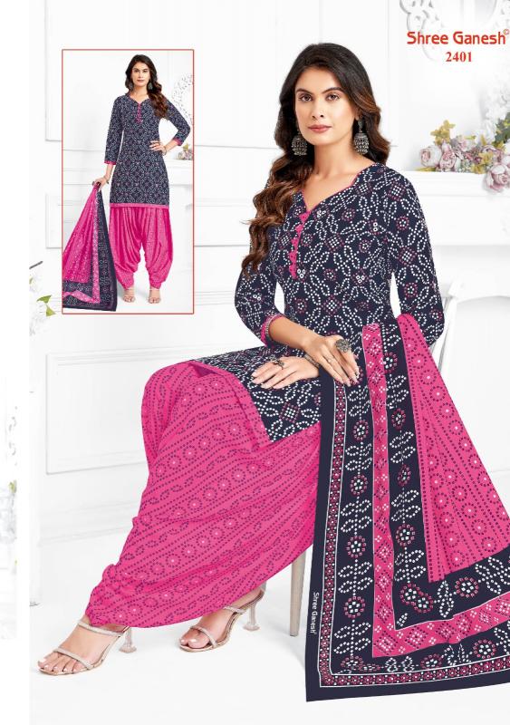 Shree Ganesh Bandhani Patiyala Vol-04 – Dress Material - Wholesale Catalog