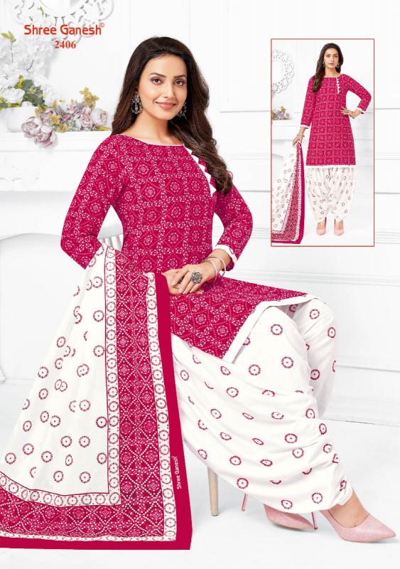 Shree Ganesh Bandhani Patiyala Vol-04 – Dress Material - Wholesale Catalog