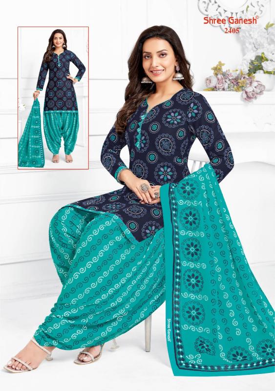Shree Ganesh Bandhani Patiyala Vol-04 – Dress Material - Wholesale Catalog