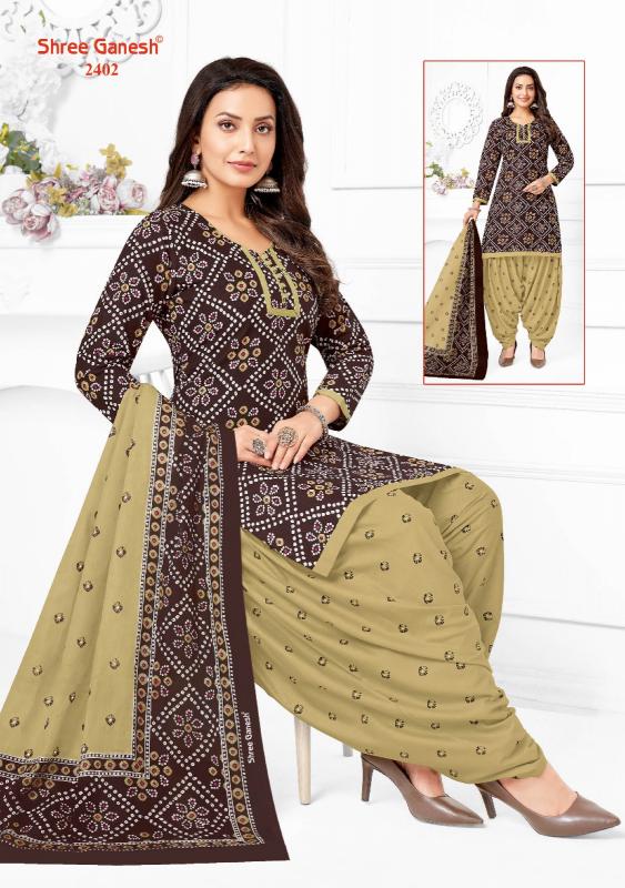 Shree Ganesh Bandhani Patiyala Vol-04 – Dress Material - Wholesale Catalog