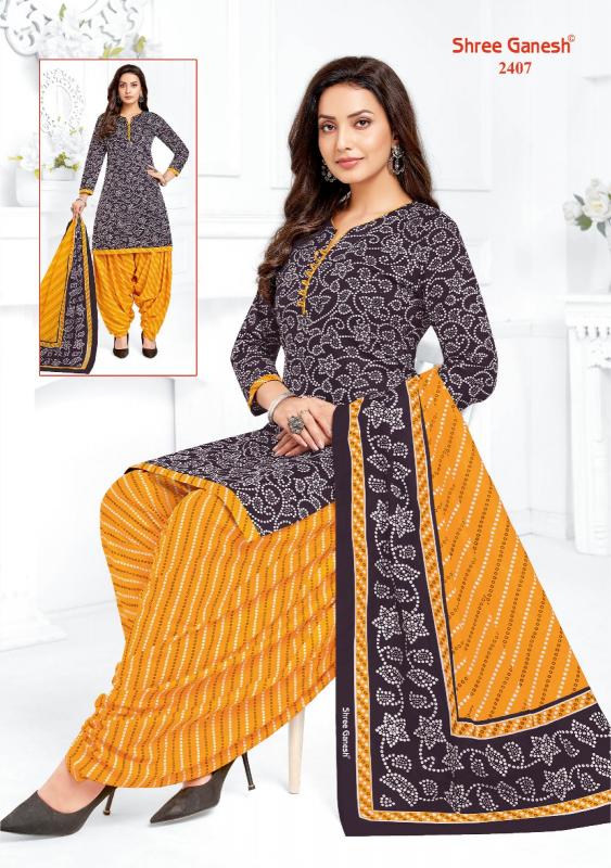 Shree Ganesh Bandhani Patiyala Vol-04 – Dress Material - Wholesale Catalog