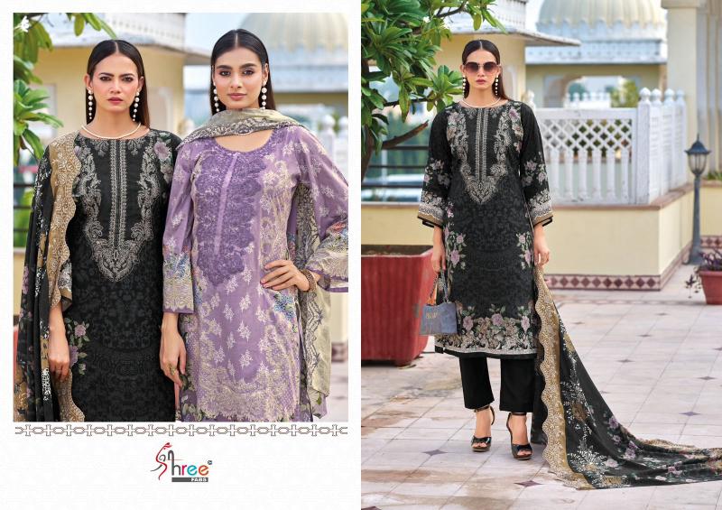 Shree Needle wonder premium lawn Catalog Chiffon Duppatta wholesale pakistani suites