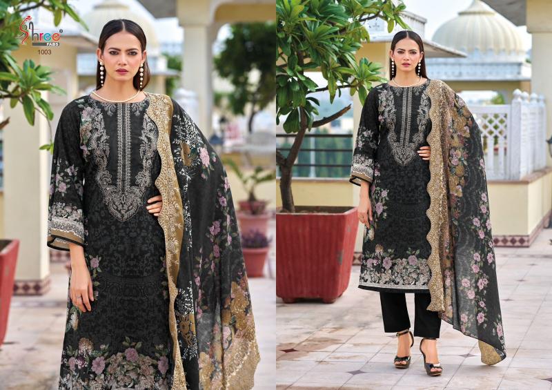 Shree Needle wonder premium lawn Catalog Chiffon Duppatta wholesale pakistani suites