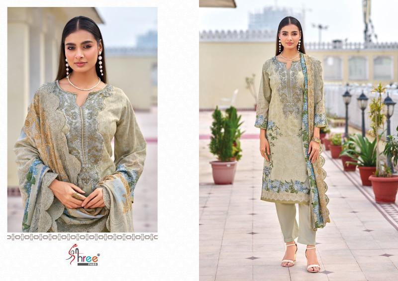 Shree Needle wonder premium lawn Catalog Cotton Duppatta wholesale pakistani suits delhi