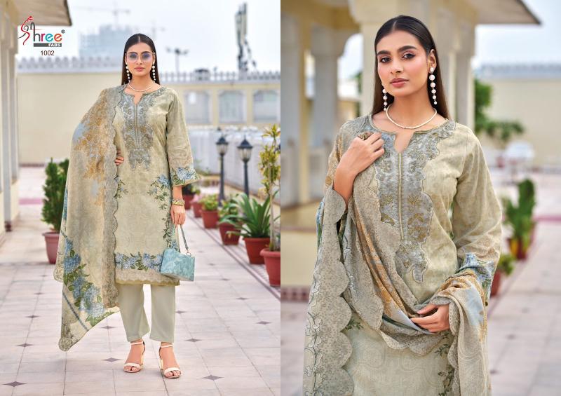 Shree Needle wonder premium lawn Catalog Cotton Duppatta wholesale pakistani suits delhi