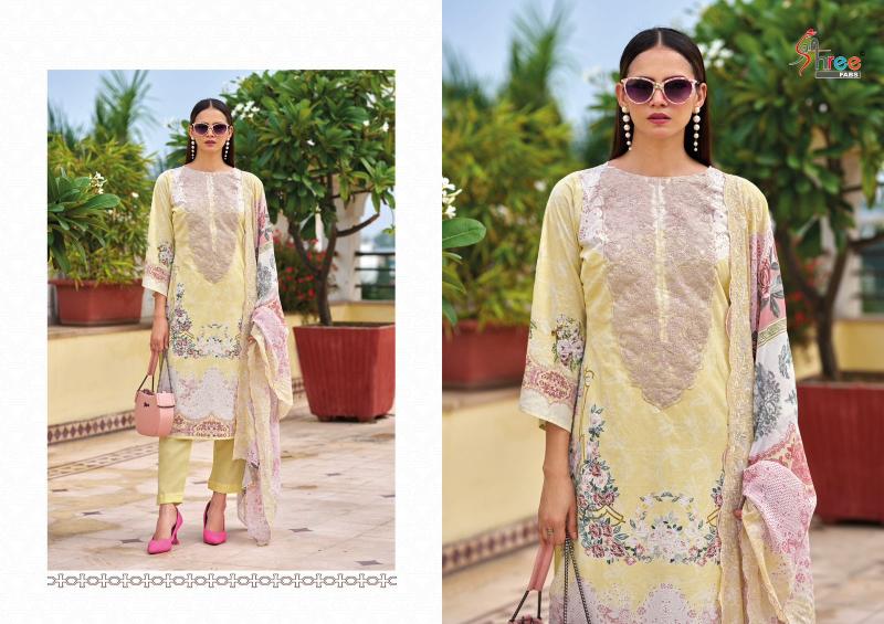 Shree Needle wonder premium lawn Catalog Cotton Duppatta wholesale pakistani suits delhi
