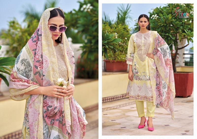Shree Needle wonder premium lawn Catalog Cotton Duppatta wholesale pakistani suits delhi