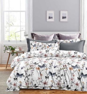 Siara 108X108(9ftX9ft) King size pure glacé cotton premium bedsheets wholesale