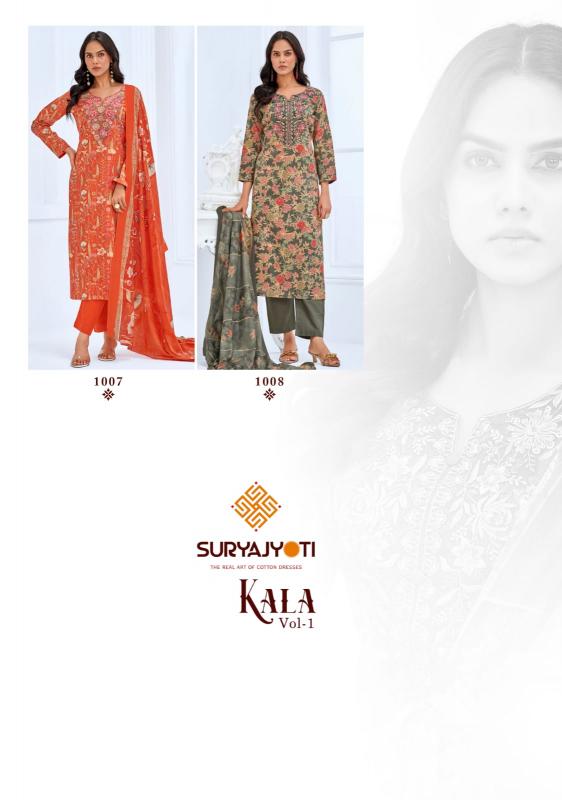 Suryajyoti Kala Vol-1 – Kurti Pant Wtih Dupatta - Wholesale Catalog