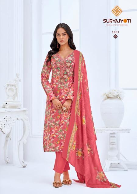 Suryajyoti Kala Vol-1 – Kurti Pant Wtih Dupatta - Wholesale Catalog