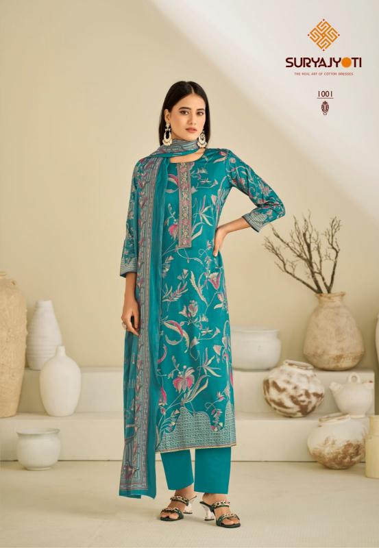 SuryaJyoti Karishma Vol-01 – Dress Material - Wholesale Catalog 