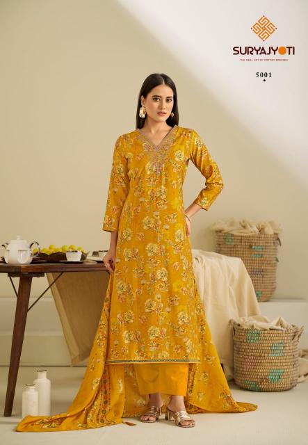 Suryajyoti Kora Vol-5 – Dress material - Wholesale Catalog