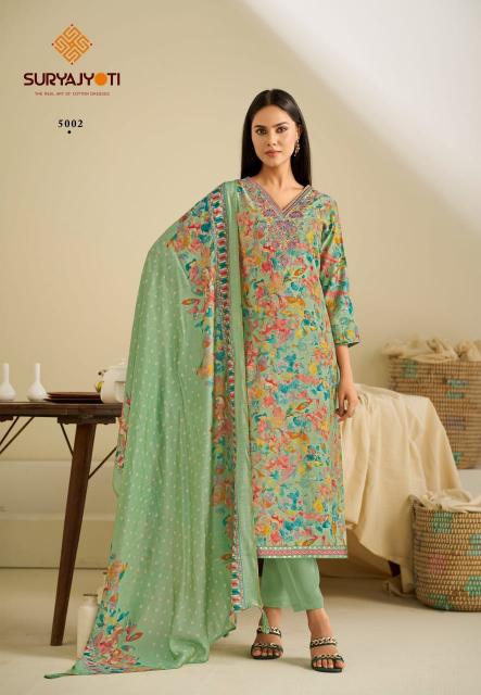 Suryajyoti Kora Vol-5 – Dress material - Wholesale Catalog