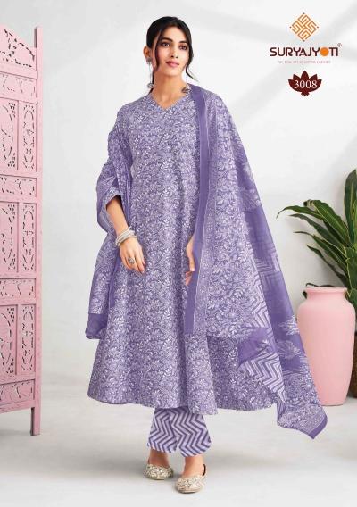 Suryajyoti Rashi Vol-3 – Anarkali Style Kurti Pant With Dupatta - Wholesale Catalog