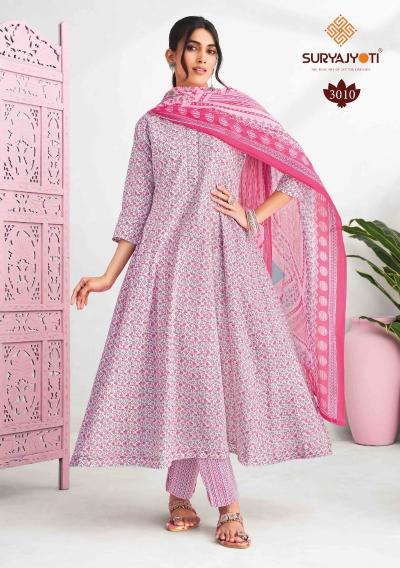 Suryajyoti Rashi Vol-3 – Anarkali Style Kurti Pant With Dupatta - Wholesale Catalog