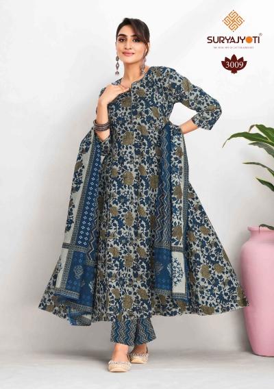 Suryajyoti Rashi Vol-3 – Anarkali Style Kurti Pant With Dupatta - Wholesale Catalog