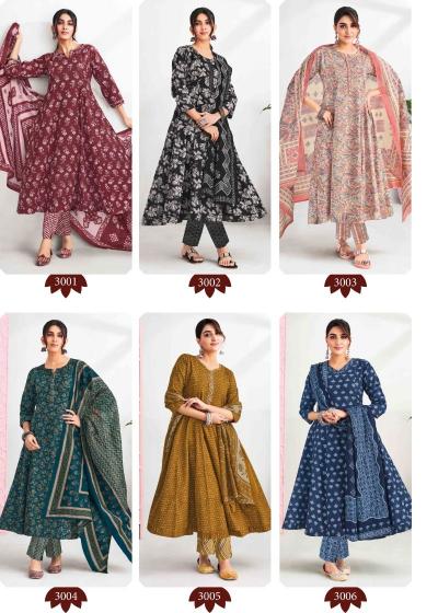 Suryajyoti Rashi Vol-3 – Anarkali Style Kurti Pant With Dupatta - Wholesale Catalog