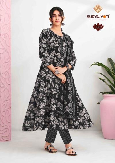 Suryajyoti Rashi Vol-3 – Anarkali Style Kurti Pant With Dupatta - Wholesale Catalog