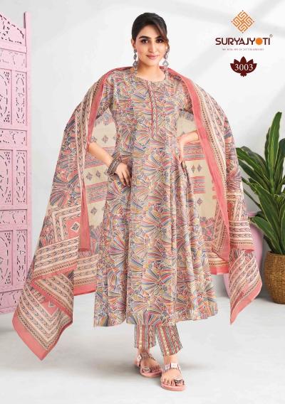 Suryajyoti Rashi Vol-3 – Anarkali Style Kurti Pant With Dupatta - Wholesale Catalog